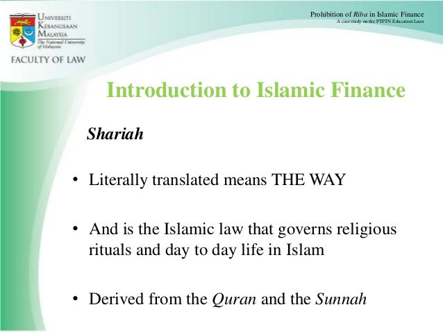 Islamic Finance and Law